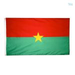 Drapeau géant du Burkina Faso
