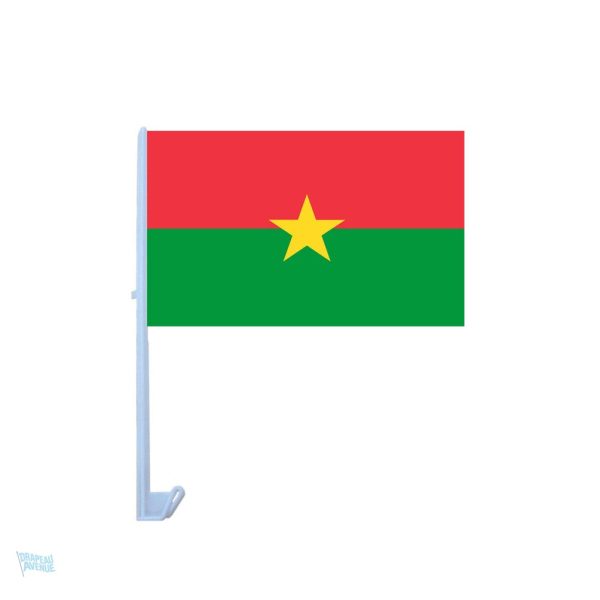 Drapeau Burkina Faso pour voiture, symbole national en polyester