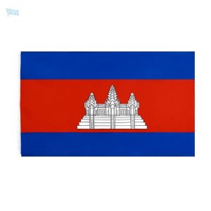 Drapeau du Cambodge avec fourreau de protection