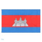 Drapeau Cambodge en polyester résistant