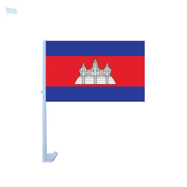Drapeau du Cambodge pour voiture, accessoire automobile