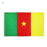 Drapeau géant du Cameroun en tissu durable