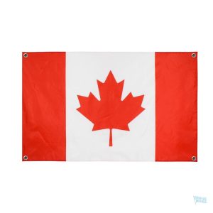 Drapeau Canada avec 4 œillets pour une installation facile