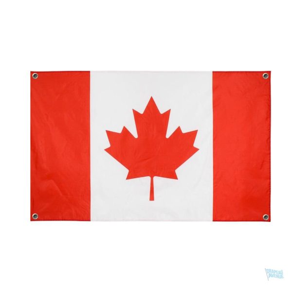 Drapeau Canada avec 4 œillets pour une installation facile
