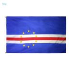 Drapeau Cap-Vert 128 x 192 cm en tissu coloré