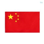Drapeau de la Chine avec fourreau pour exposer fièrement