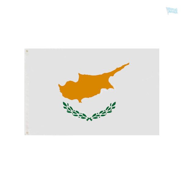Drapeau Chypre 128 x 192 cm, design classique et symbolique