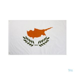 Drapeau Chypre extérieur en tissu résistant
