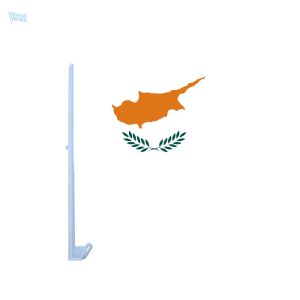 Drapeau Chypre pour voiture, symbole national en tissu