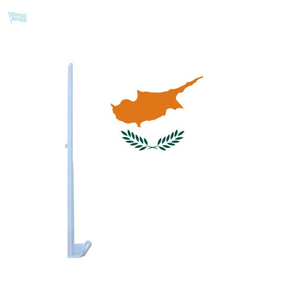 Drapeau Chypre pour voiture, symbole national en tissu