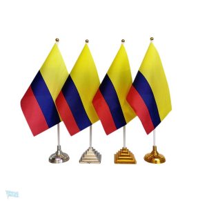 Drapeau de table de la Colombie