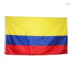Drapeau extérieur de la Colombie, couleurs vives et emblématiques