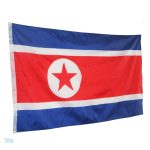 Drapeau nord-coréen pour usage extérieur, couleurs vives