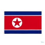Drapeau Corée du Nord 120 x 180 cm en polyester