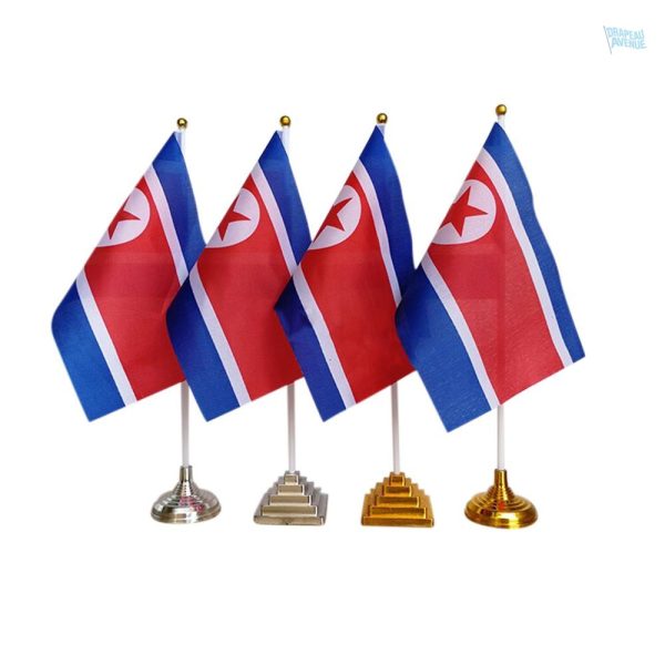 Drapeau de table de Corée du Nord