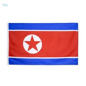 Drapeau de la Corée du Nord en polyester durable