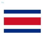 Drapeau Costa Rica 120 x 180 cm sans emblème