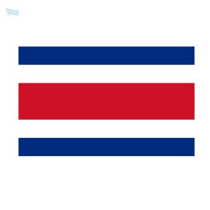 Drapeau Costa Rica 120 x 180 cm sans emblème
