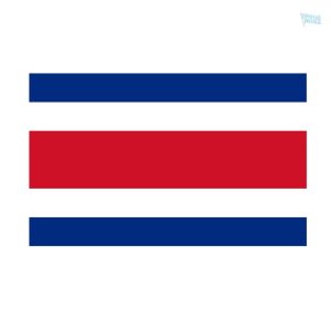 Drapeau Costa Rica sans emblème 90 x 150 cm