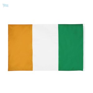 Drapeau Côte d'Ivoire avec fourreau pour affichage