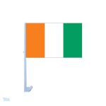 Drapeau Côte d'Ivoire pour voiture, accessoire de soutien