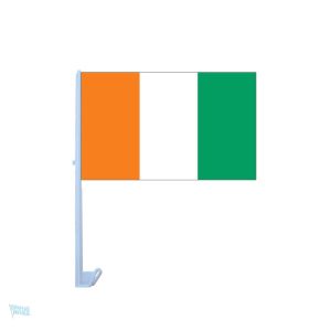 Drapeau Côte d'Ivoire pour voiture, accessoire de soutien