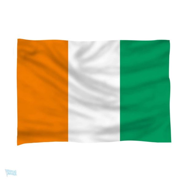 Drapeau Côte d'Ivoire qualité PRO, drapeau en polyester