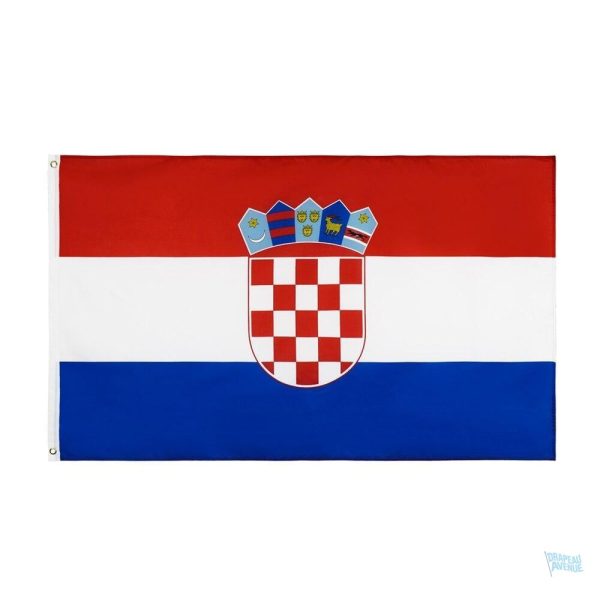 Drapeau Croatie 120 x 180 cm en tissu résistant