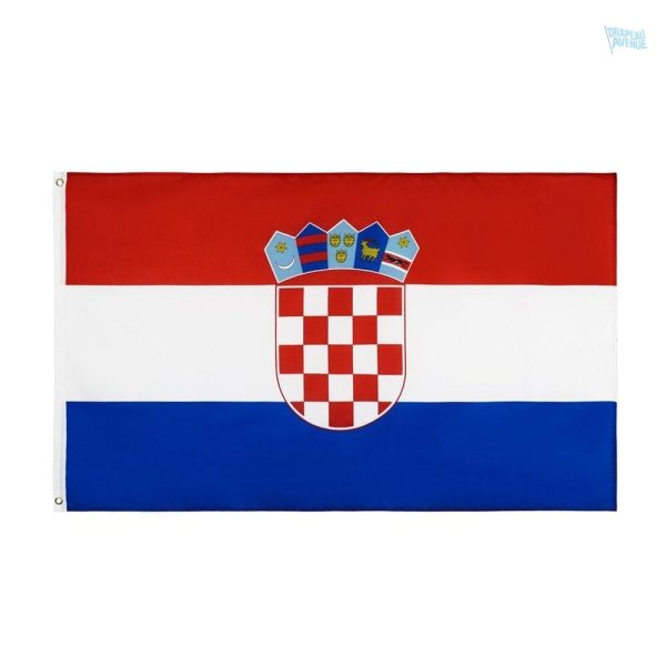 Drapeau de Croatie 90 x 150 cm, design coloré et emblématique