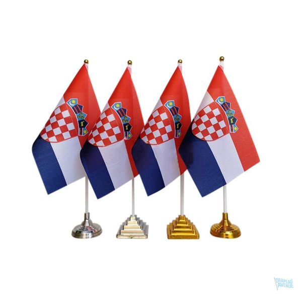 Drapeau de table de la Croatie