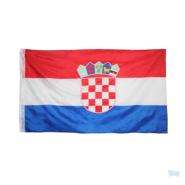Drapeau extérieur de la Croatie, design vibrant et coloré