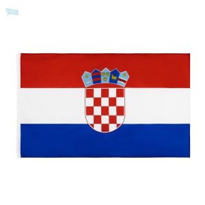 Drapeau de la Croatie avec fourreau, accessoire de décoration