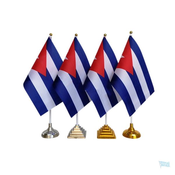 Drapeau Cuba de table, symbole de l'identité cubaine