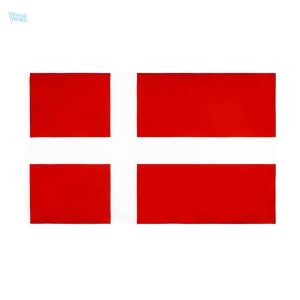 Drapeau du Danemark avec fourreau pour affichage et décoration
