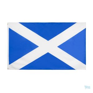 Drapeau Ecosse extérieur en tissu résistant pour usage extérieur