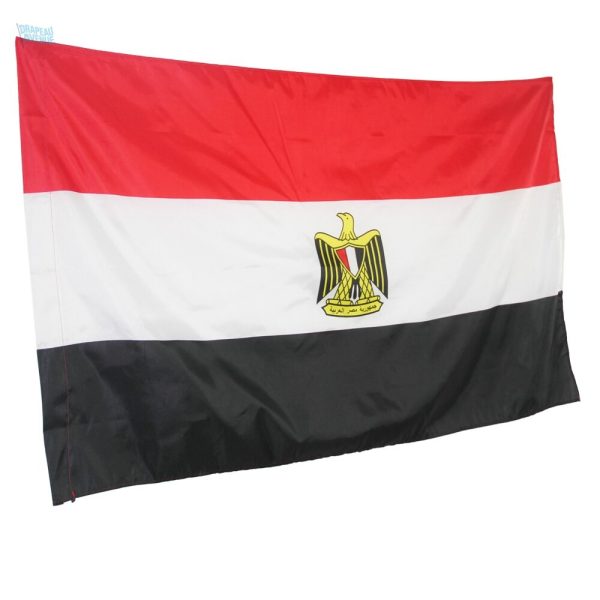 Drapeau égyptien en polyester, parfait pour les événements en plein air