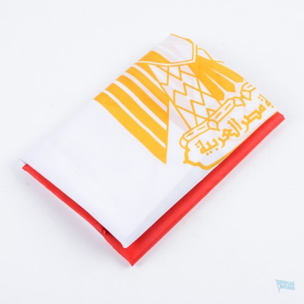 Drapeau de l'Égypte, tissu 100% polyester pour une belle finition