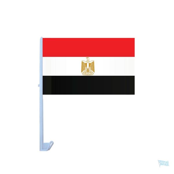 Drapeau Égypte pour voiture en tissu résistant