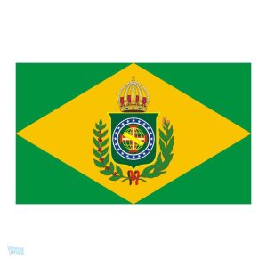 Drapeau Empire du Brésil 90 x 150 cm en tissu coloré