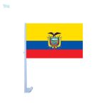 Drapeau Équateur pour voiture, accessoire de support national