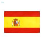 Drapeau Espagne avec 4 œillets pour un affichage durable