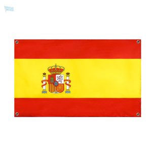 Drapeau Espagne avec 4 œillets pour un affichage durable