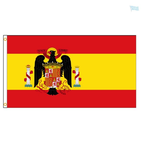 Drapeau Espagne avec aigle