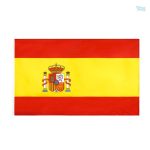 Drapeau Espagne avec fourreau pour décoration et événements