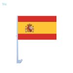 Drapeau Espagne pour voiture en tissu résistant