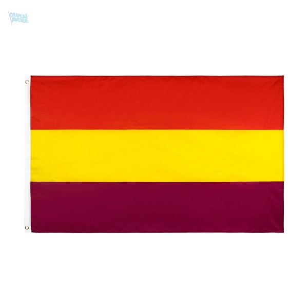 Drapeau Espagne violet en tissu de qualité supérieure