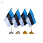 Drapeau Estonie de table en tissu coloré