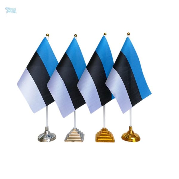 Drapeau Estonie de table en tissu coloré