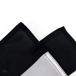 Drapeau américain en noir et blanc