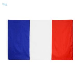 Drapeau France avec fourreau pour affichage extérieur